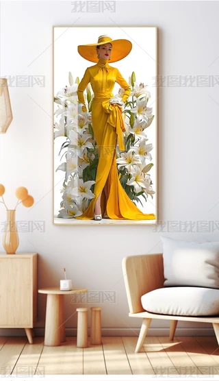 油画美女图片大全-油画美女背景图片-我图网