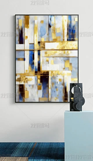 抽象油画蓝图片大全-抽象油画蓝背景图片-我图网