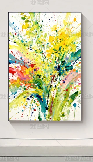 抽象水彩装饰画图片大全-抽象水彩装饰画背景图片-我图网