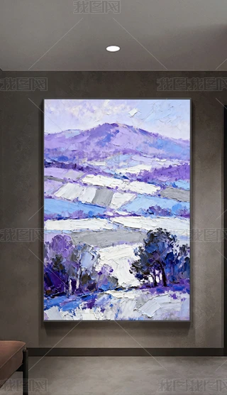 抽象紫色画图片大全-抽象紫色画背景图片-我图网