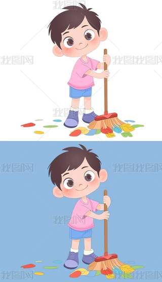 ������������ɨ��ɨ��Ҷ��ɨ������ͯ�廭