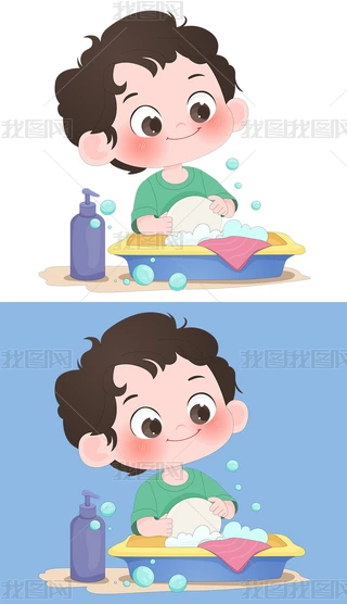 ����������ˮ��ˢ����������ĭ��ɨ������ͨ��ͯ�廭