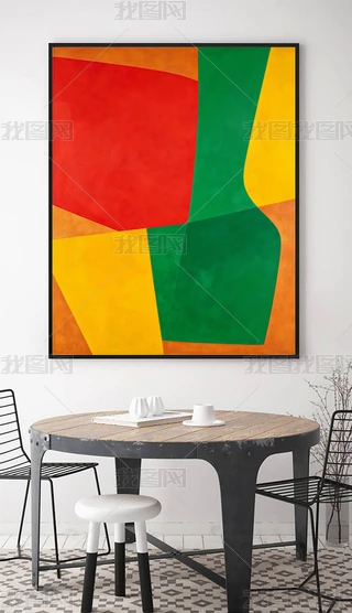 挂画抽象画图片大全-挂画抽象画背景图片-我图网