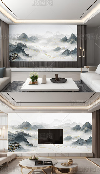 ����ʽ����ˮīɽˮ�����ӱ���ǽ�ڻ�