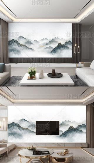 ����ʽ����ˮīɽˮ�����ӱ���ǽ�ڻ�