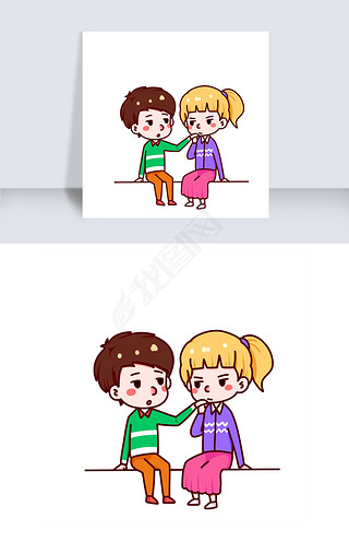 卡通情侣亲亲动态专题模板-卡通情侣亲亲动态图片素材下载-我图网