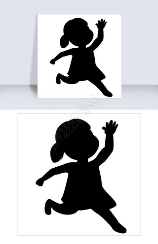 影子可爱卡通免抠元素