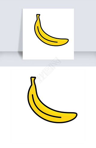 香蕉装饰图案香蕉图标