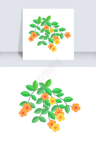 卡通绿色植物藤蔓