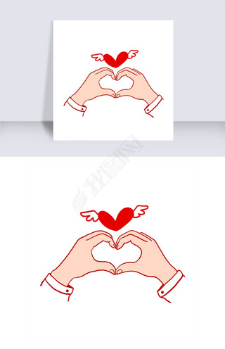 女生双手比心手势专题模板-女生双手比心手势图片素材下载-我图网