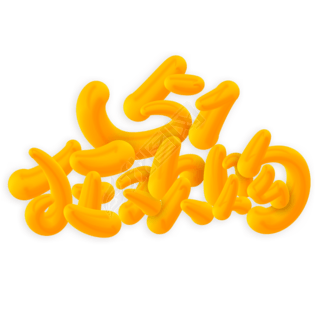 51狂欢购3d立体涂鸦字体