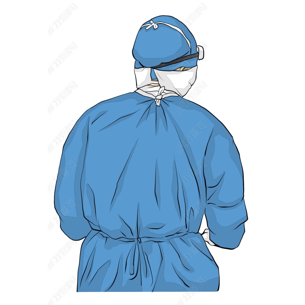 逆行者医生背影