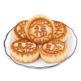 一盘月饼绘画专题模板-一盘月饼绘画图片素材下载-我图网