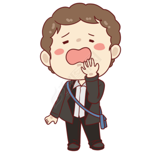 犯困照片免抠元素