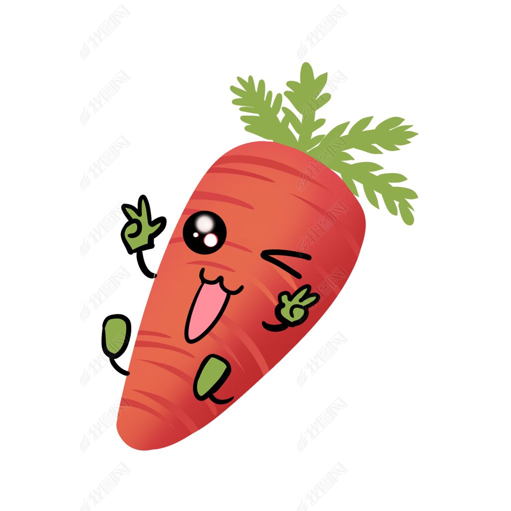 拟人果蔬胡萝卜