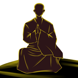 打坐的僧侣和尚