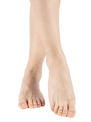 站立的美女双脚