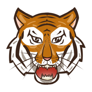 老虎贴纸虎头虎年