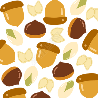 秋天秋季松果底纹