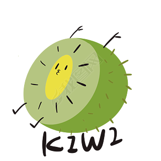 卡通拟人水果猕猴桃