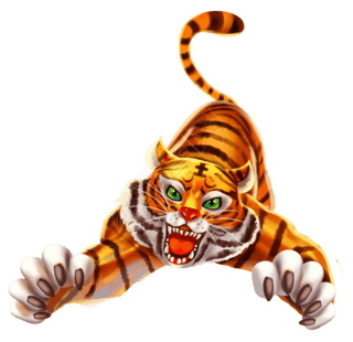 老虎扑食免抠元素