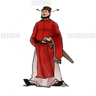 古代水墨人物钟馗中国风国画下载-编号33006559-其他-我图网