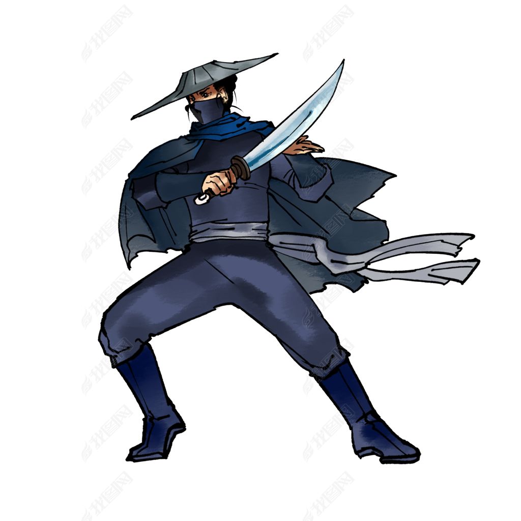水墨古风江湖大侠古代人物古风中国风