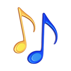 3dc4d立体彩色音符