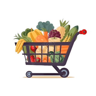 超市购物车小推车