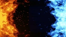 冰火对抗对决燃烧光效特效视频背景动图gif