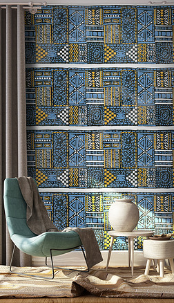 现代简约时尚异域风情壁纸设计墙纸图案墙布