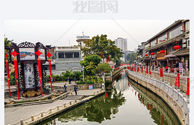 运河桥步行街荔枝湾卢湾广州广东