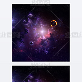 Starfield Stardust and nebula space art galaxy creative background