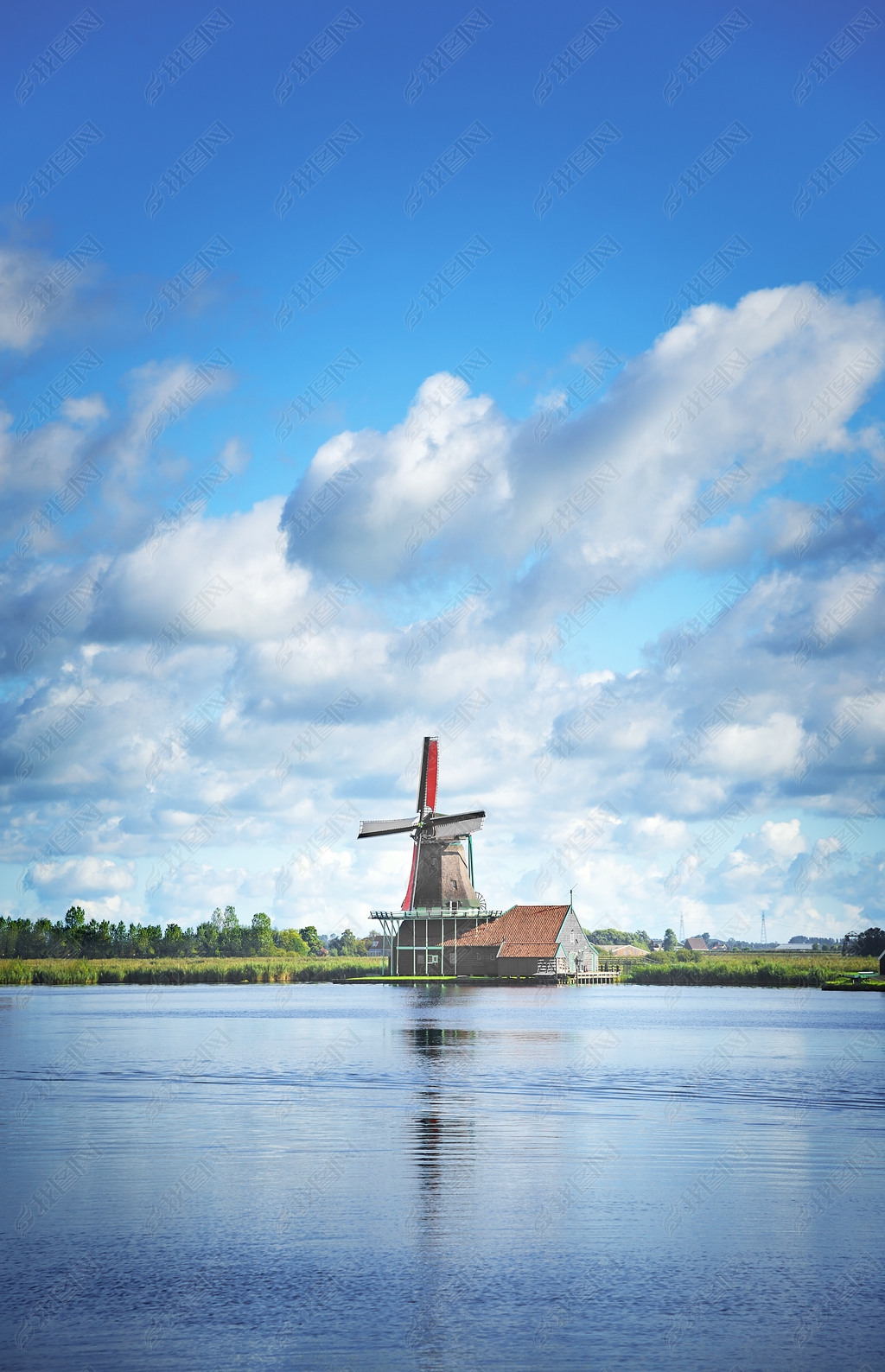 尼德兰的风力磨坊