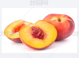 Ripe peach fruit