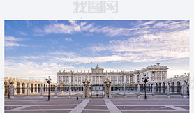 View at the Royal Palace of Madrid