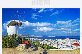 Sunny beautiful Mykonos - amazing greek islands series