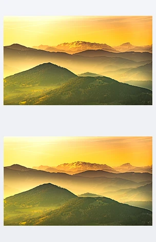 从奥地利施蒂里亚的格拉茨肖克尔山的日落在春天的风景.