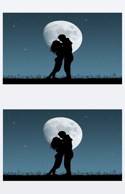 原创在月光下亲吻