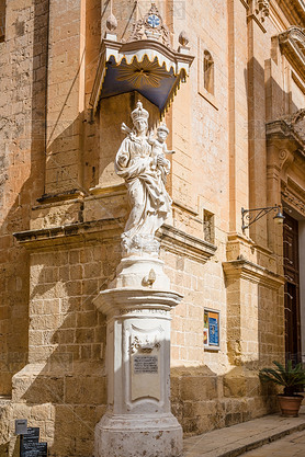 The beautiful architecture of the medieval city Mdina.