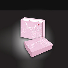 包装袋 手提袋 抽象花纹底图 粉色PSD