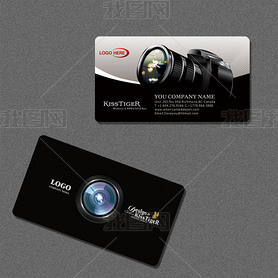 摄影行业名片模板设计PSD下载