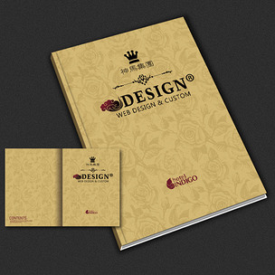 尊贵高档玫瑰底纹画册封面psd下载