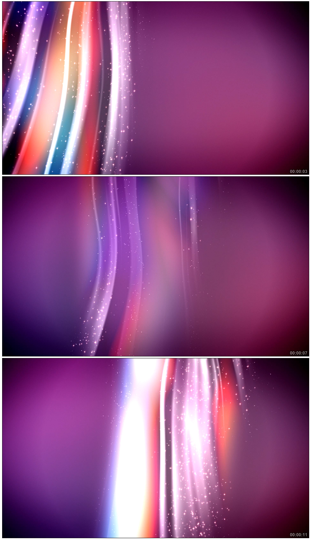 彩虹彩绸飘动粒子特效片头片尾晚会背景视频