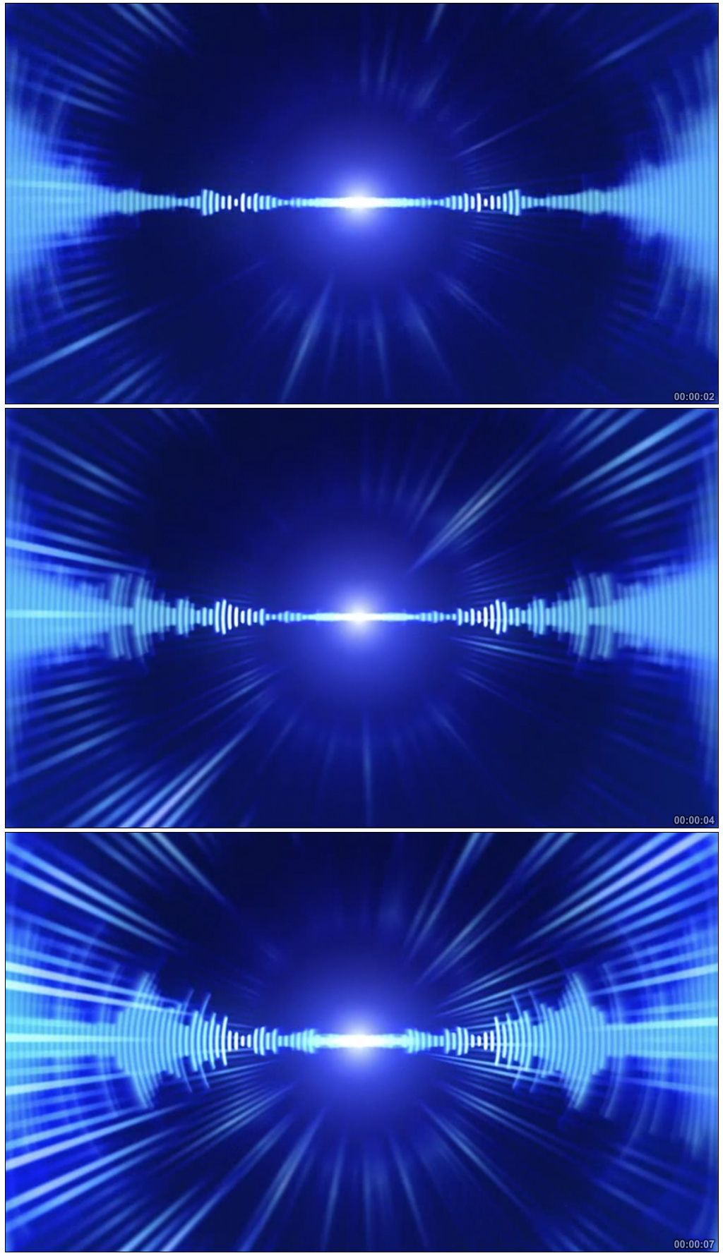 蓝色声波起伏均衡器歌舞晚会背景视频素材