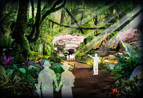 热带雨林展厅效果图