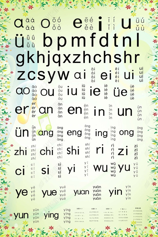 原创小学拼音表