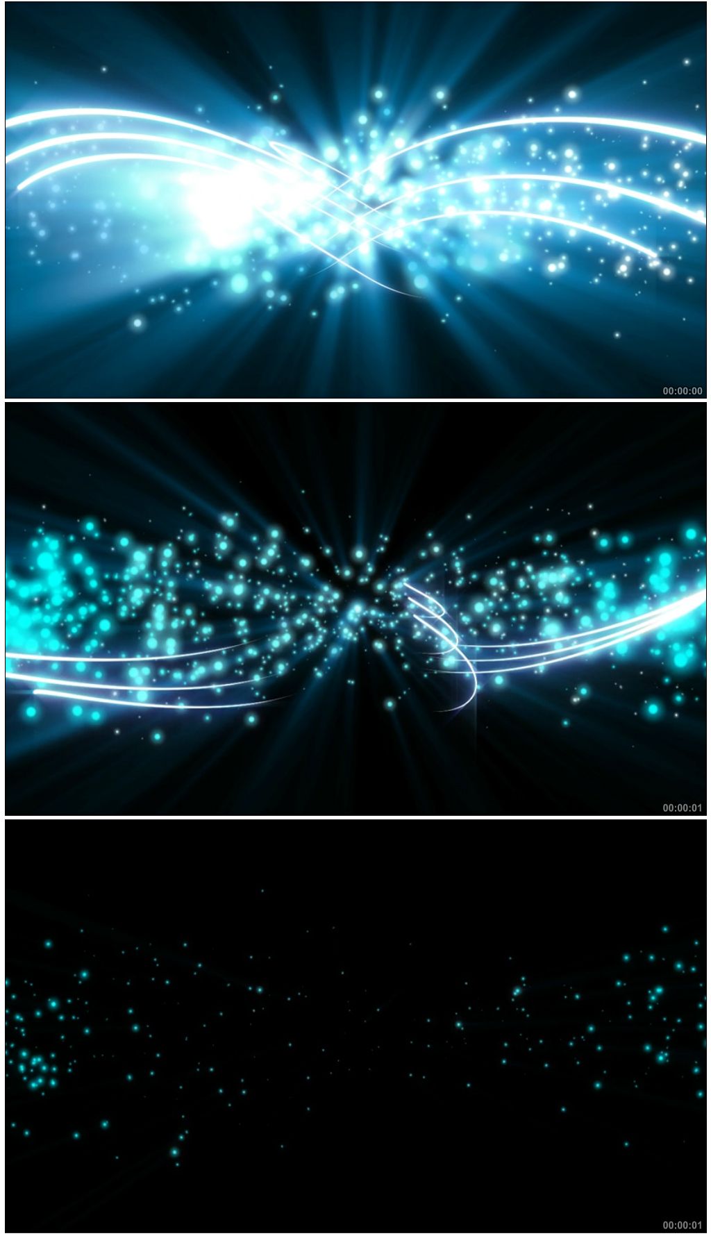 粒子流光对撞转场过渡宣传片头晚会背景视频