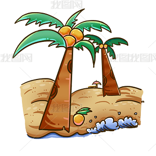 树背影图片星空免抠元素|椰树图片