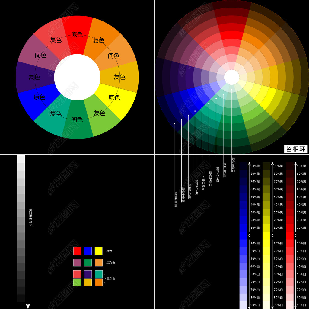 淘宝网站色彩色谱色盘色谱图片